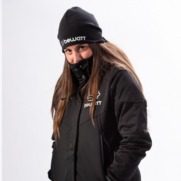 Abrigo negro para mujer