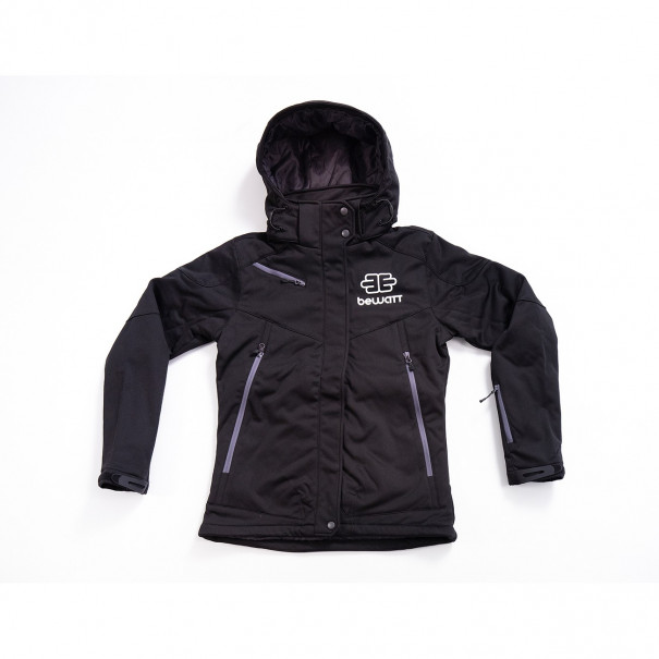 Abrigo negro para mujer