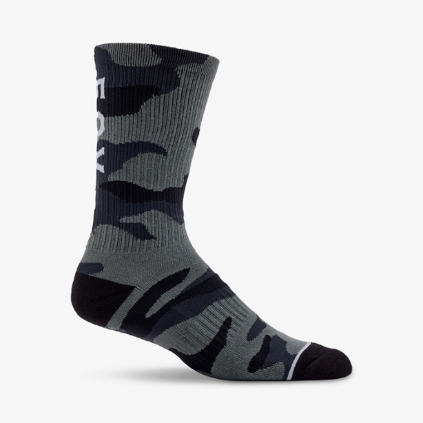 Fox Camo Crew Socks Black