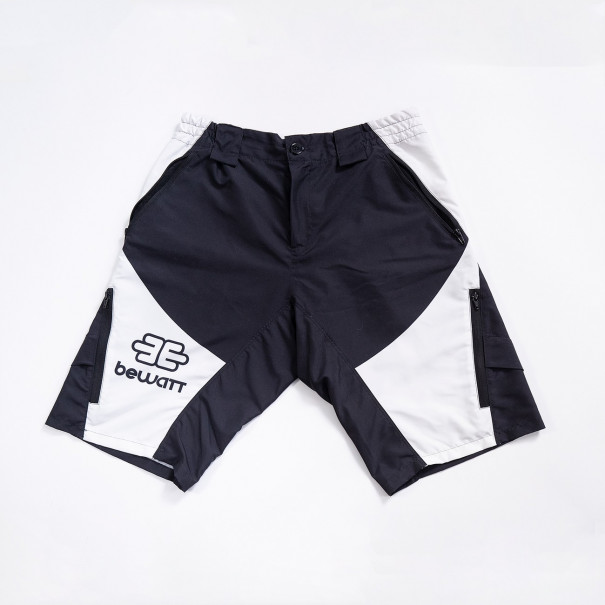 Pantalón corto MTB blanco y negro